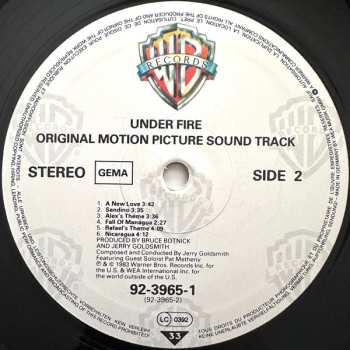 LP Jerry Goldsmith: Under Fire (Original Motion Picture Sound Track)