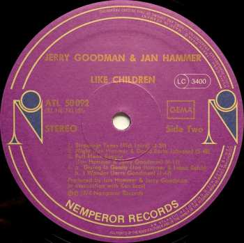 LP Jan Hammer: Like Children
