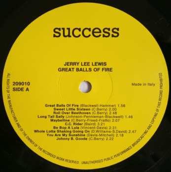 LP Jerry Lee Lewis: Great Balls Of Fire