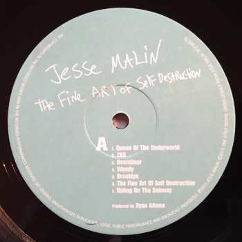 2LP Jesse Malin: The Fine Art Of Self Destruction LTD