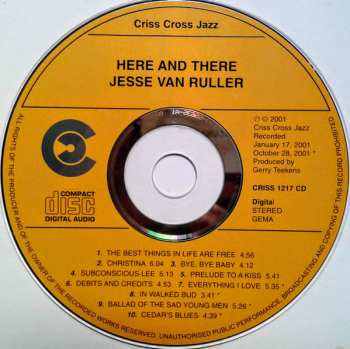 CD Jesse Van Ruller: Here And There
