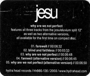 CD Jesu: Why Are We Not Perfect