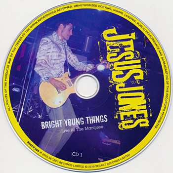 2CD/DVD Jesus Jones: Bright Young Things (Live At The Marquee)