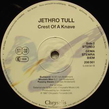 LP Jethro Tull: Crest Of A Knave