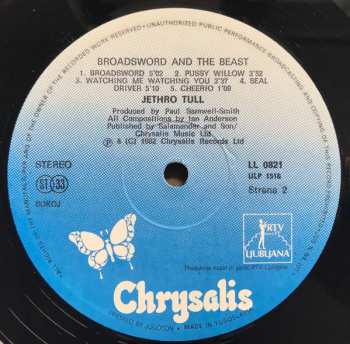 LP Jethro Tull: The Broadsword And The Beast