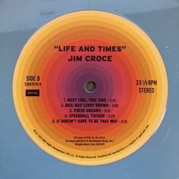 LP Jim Croce: Life And Times CLR