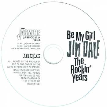 CD Jim Dale: Be My Girl, The Rockin' Years