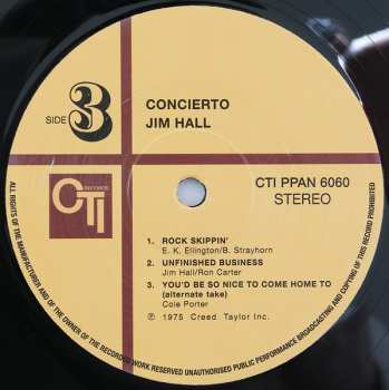 2LP Jim Hall: Concierto LTD