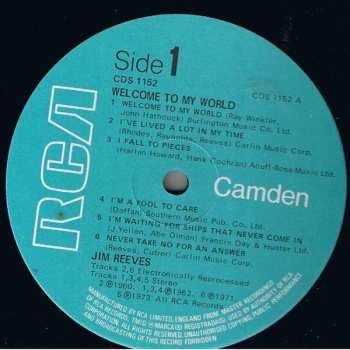 LP Jim Reeves: Welcome To My World