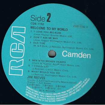 LP Jim Reeves: Welcome To My World