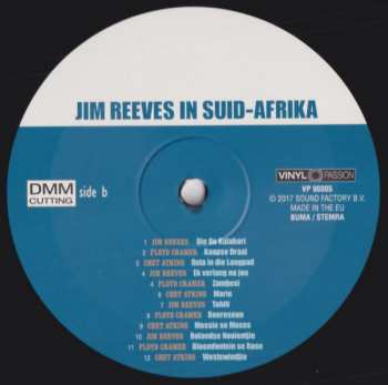 LP Jim Reeves: In Suid-Afrika / The Country Side Of Jim Reeves