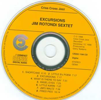 CD Jim Rotondi: Excursions