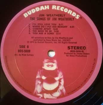 LP Jim Weatherly: The Songs Of Jim Weatherly
