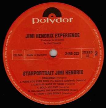2LP/Doos The Jimi Hendrix Experience: Starportrait Jimi Hendrix