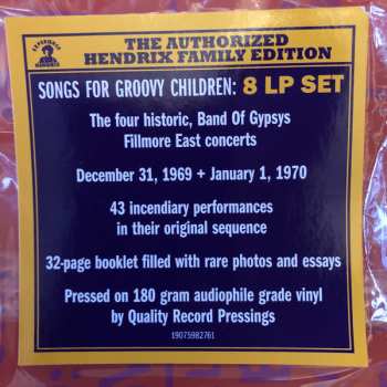 8LP/Doos Jimi Hendrix: Songs For Groovy Children (The Fillmore East Concerts)