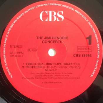 2LP Jimi Hendrix: The Jimi Hendrix Concerts