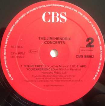 2LP Jimi Hendrix: The Jimi Hendrix Concerts