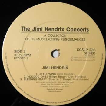 2LP Jimi Hendrix: The Jimi Hendrix Concerts