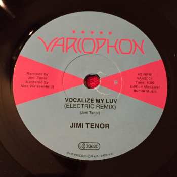 SP Jimi Tenor: Mysteria / Vocalize My Luv (Electric Remix)