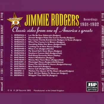 5CD/Doos Jimmie Rodgers: Recordings 1927-1933