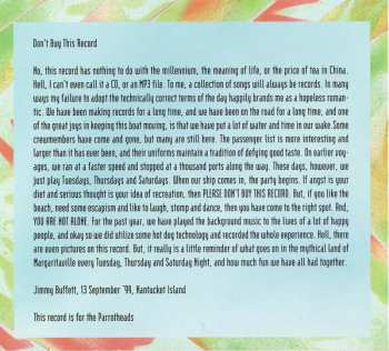 CD Jimmy Buffett: Buffett Live • Tuesdays, Thursdays, Saturdays