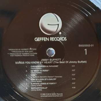 LP Jimmy Buffett: Songs You Know By Heart - Jimmy Buffett's Greatest Hit(s)