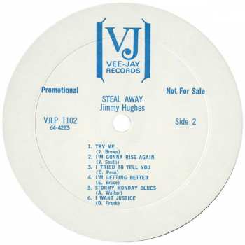 LP Jimmy Hughes: Steal Away