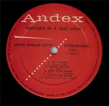 LP Jimmy Rowles Septet: Weather In A Jazz Vane