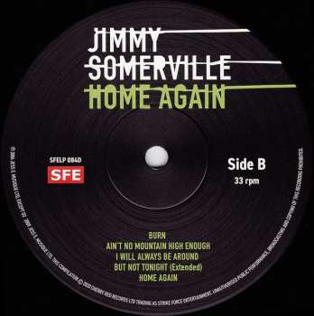 2LP Jimmy Somerville: Home Again LTD
