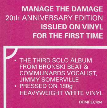 LP Jimmy Somerville: Manage The Damage CLR