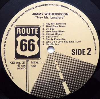 LP Jimmy Witherspoon: Hey Mr. Landlord