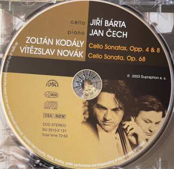 CD Jiří Bárta: Cello Sonatas