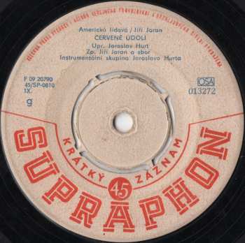 Album Jiří Suchý: Červené Údolí / Kaňonem Takhle K Večeru