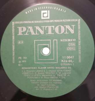 LP Jiří Malásek: Romantický Klavír Jiřího Maláska | 2 (Romantic Piano Of Jiří Malásek | 2)