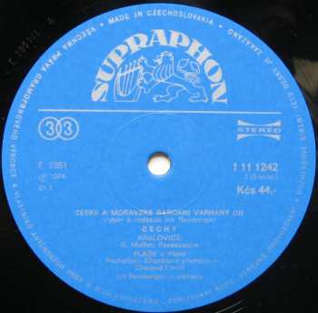 4LP/Doos Jiří Reinberger: České A Moravské Barokní Varhany (4xLP + BOX + BOOKLET)