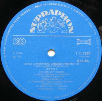 4LP/Doos Jiří Reinberger: České A Moravské Barokní Varhany (4xLP + BOX + BOOKLET)