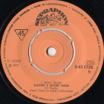 SP Jiří Suchý: Vesnická Romance • Slečna V Sedmý Řadě
