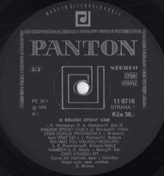 LP Jiří Vašíček: Je Krásné Zpívat Vám