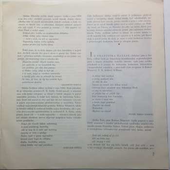 2LP František Hrubín: Moderní České A Slovenské Básnické Sbírky I. (2x10" + BOOKLET) RYCHLOST 16
