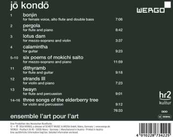 CD Jo Kondo: Bonjin (Chamber Music)