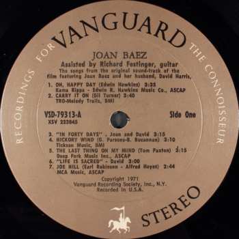 LP Joan Baez: Carry It On - Original Sound Track Album