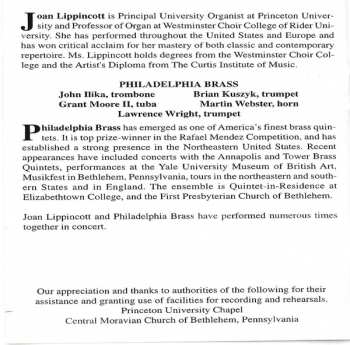 CD The Philadelphia Brass: Joan Lippincott & Philadelphia Brass