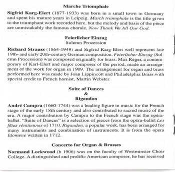 CD The Philadelphia Brass: Joan Lippincott & Philadelphia Brass