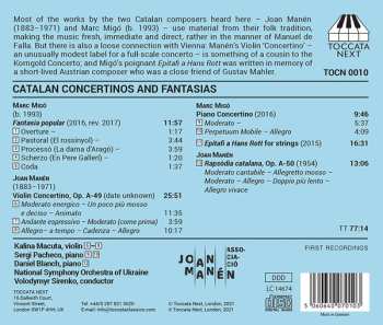 CD National Symphony Orchestra Of Ukraine: Catalan Concertinos And Fantasias