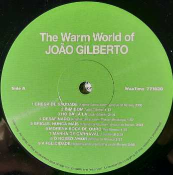 LP João Gilberto: The Warm World Of João Gilberto LTD