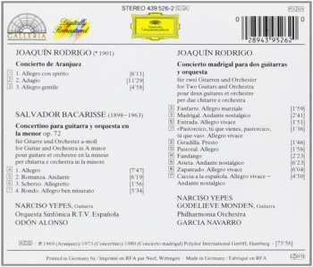 CD Joaquín Rodrigo: Concierto De Aranjuez / Concierto Madrigal / Concertino