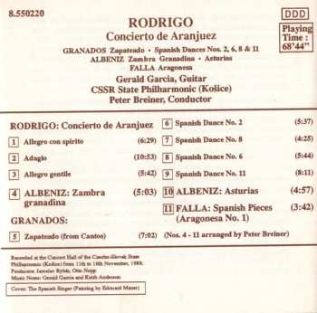 CD Joaquín Rodrigo: Concierto de Aranjuez