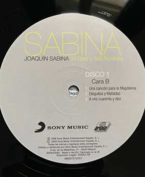 2LP Joaquín Sabina: 19 Días Y 500 Noches