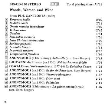 CD Joculatores Upsalienses: Skogen, Flickan Och Flaskan = Woods, Women And Wine = Wald, Weib Und Wein