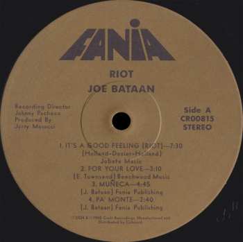 LP Joe Bataan: Riot!